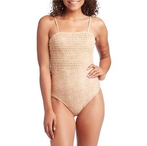 Mollusk Hemisphere One Piece Smocked Swimsuit